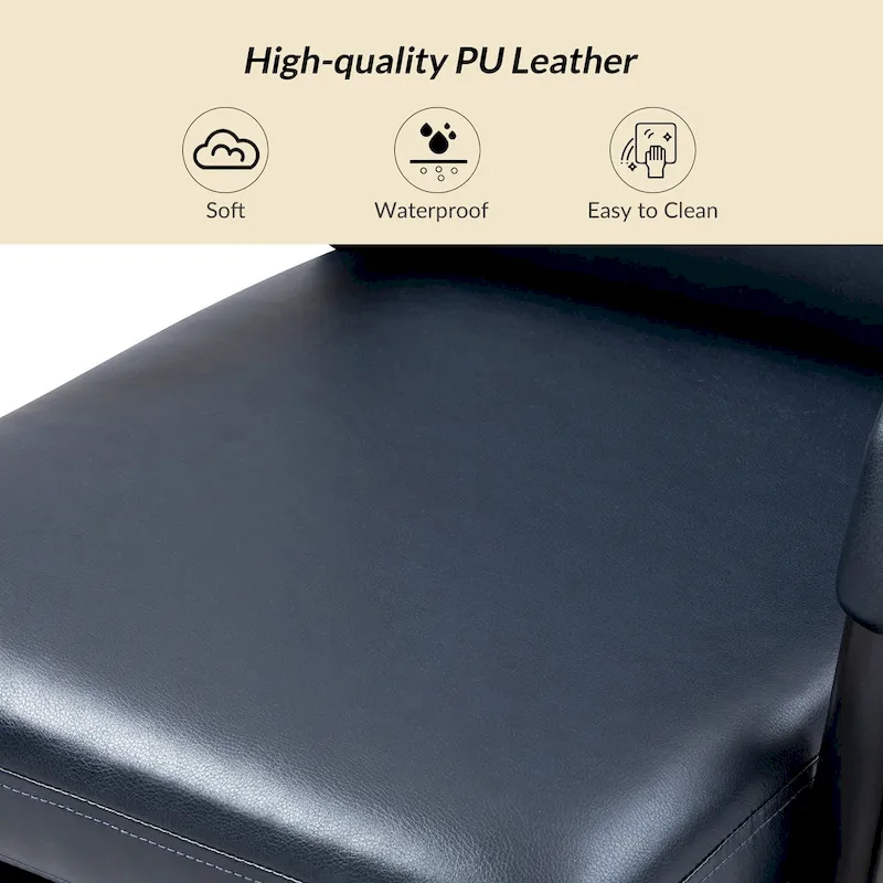 Modern Task Faux Leather Chair with Tilt Lock and Center Tilt by