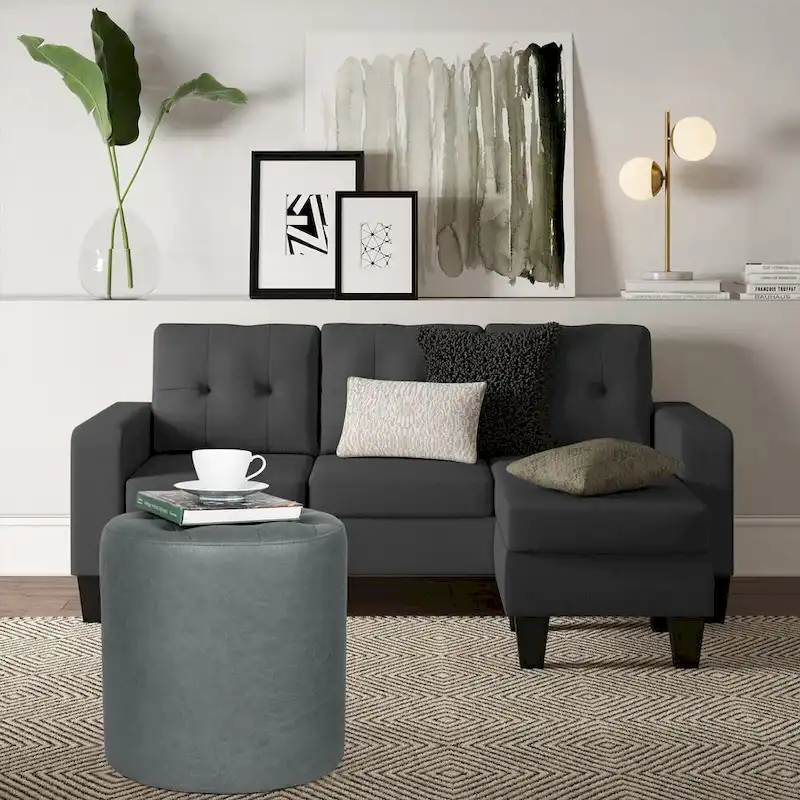 Adeco Upholstered Ottoman