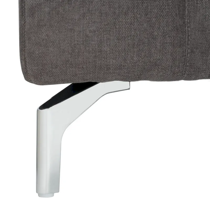 SAFAVIEH Couture Nicholsen Anthracite Grey Velvet Sofa