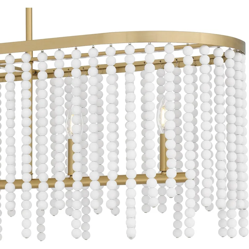 Apelle 5-Light Aged Brass Island Light