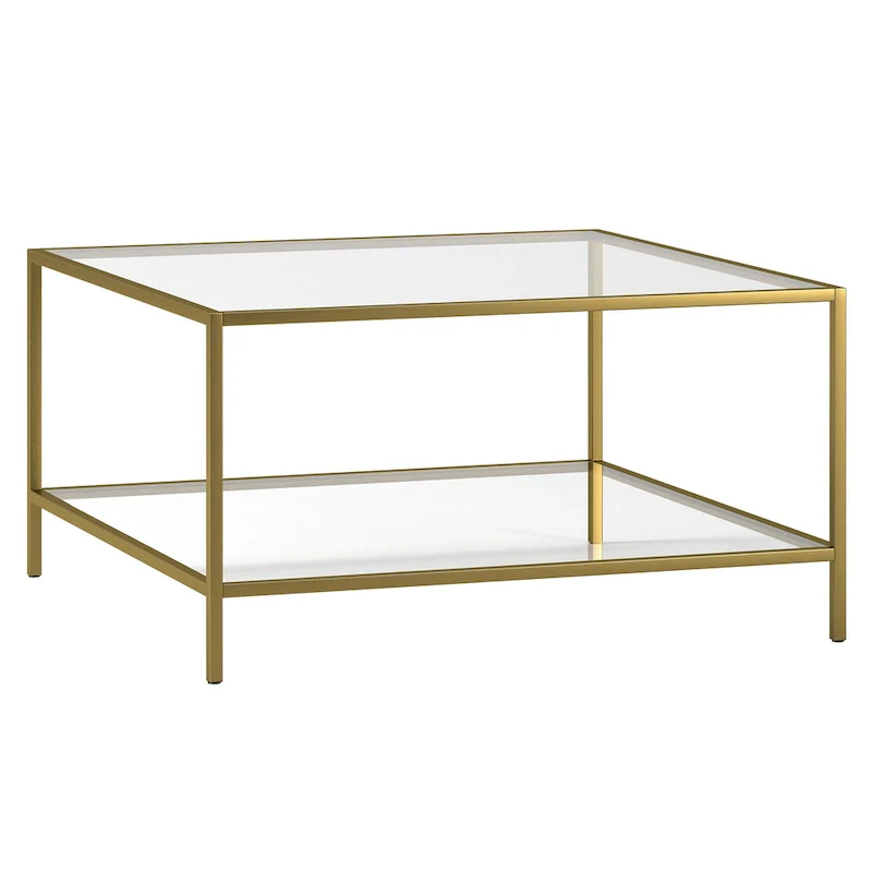 Sivil 32 Square Coffee Table with Shelf