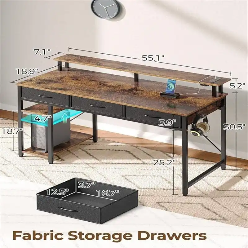 Computer Desk with Power