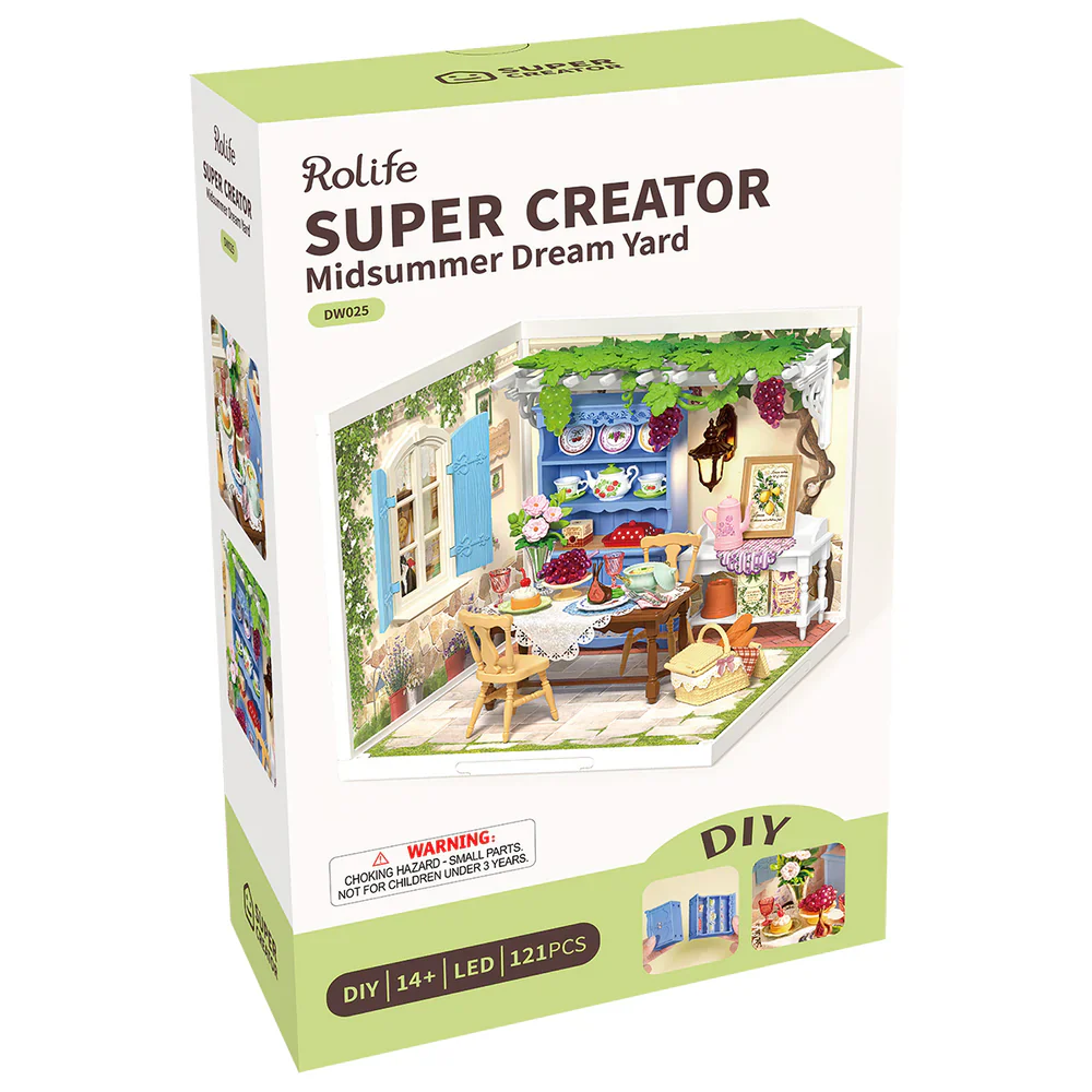 Robotime Rolife Midsummer Dream Yard Super Creator Miniature House DW025