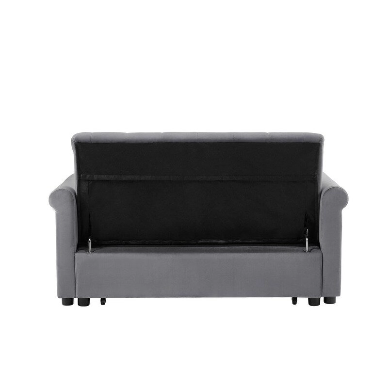 Adjustable Sleeper Sofa with 2 Lumbar Pillows