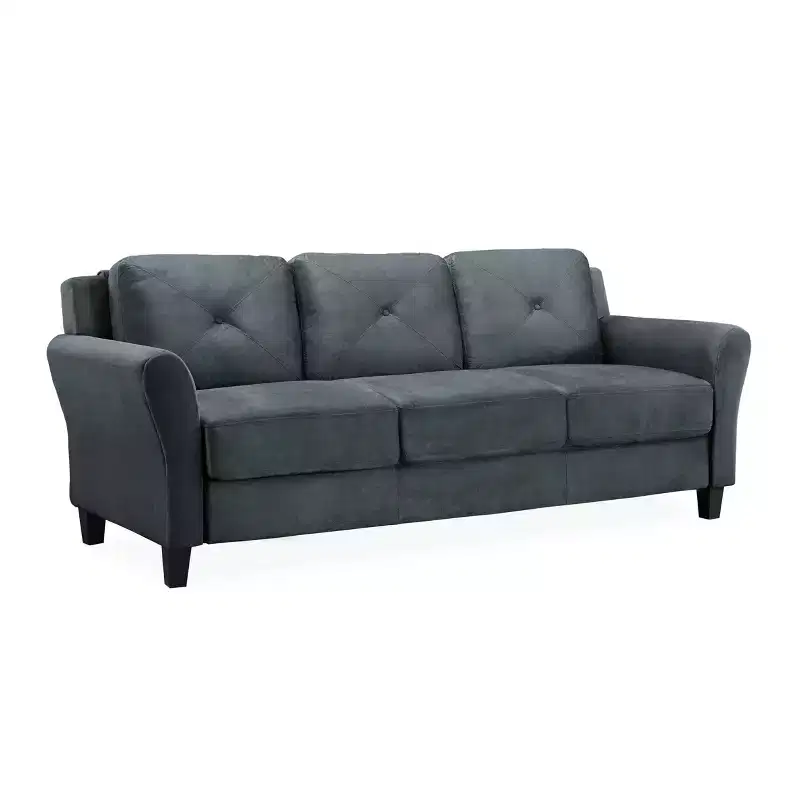 Harper Tufted Microfiber Sofa - Lifestyle Solutions