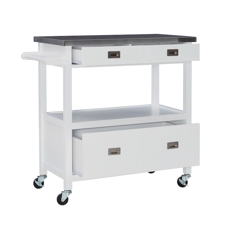 Julianna Stainless Steel Kitchen Cart