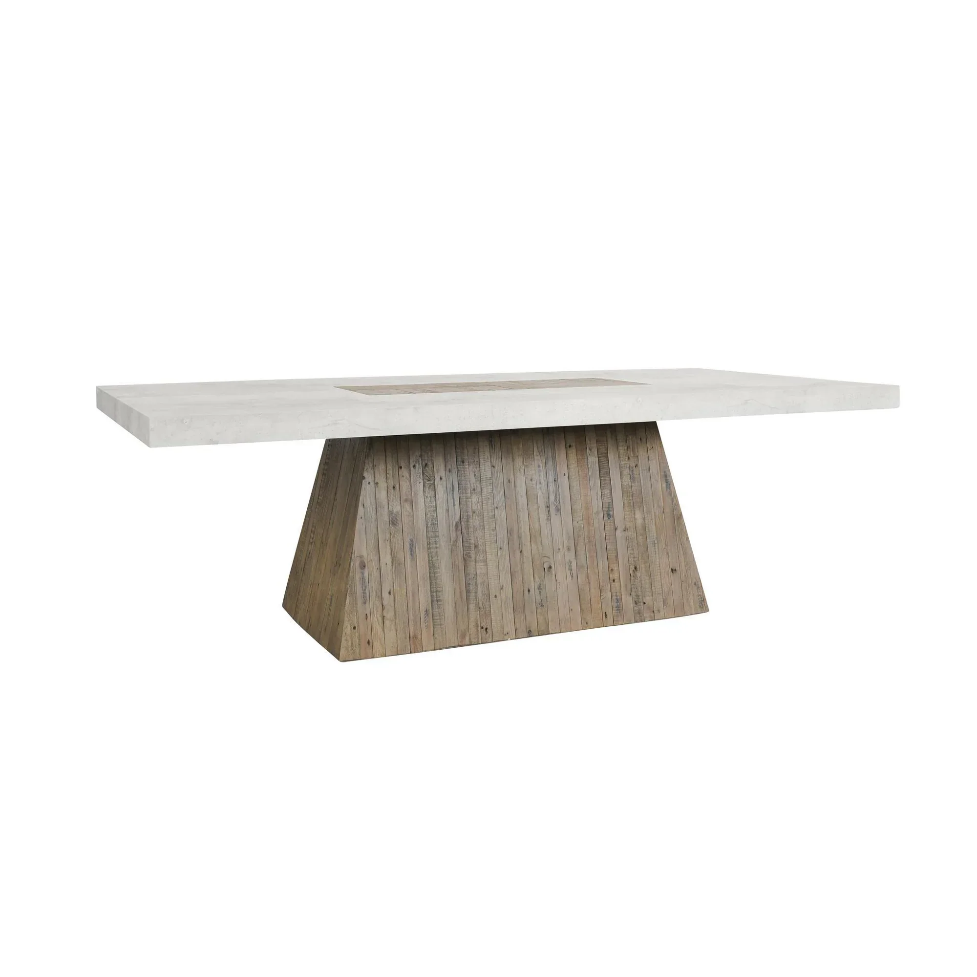 Grange Reclaimed Pine 94 Dining Table - Natural/Antique White