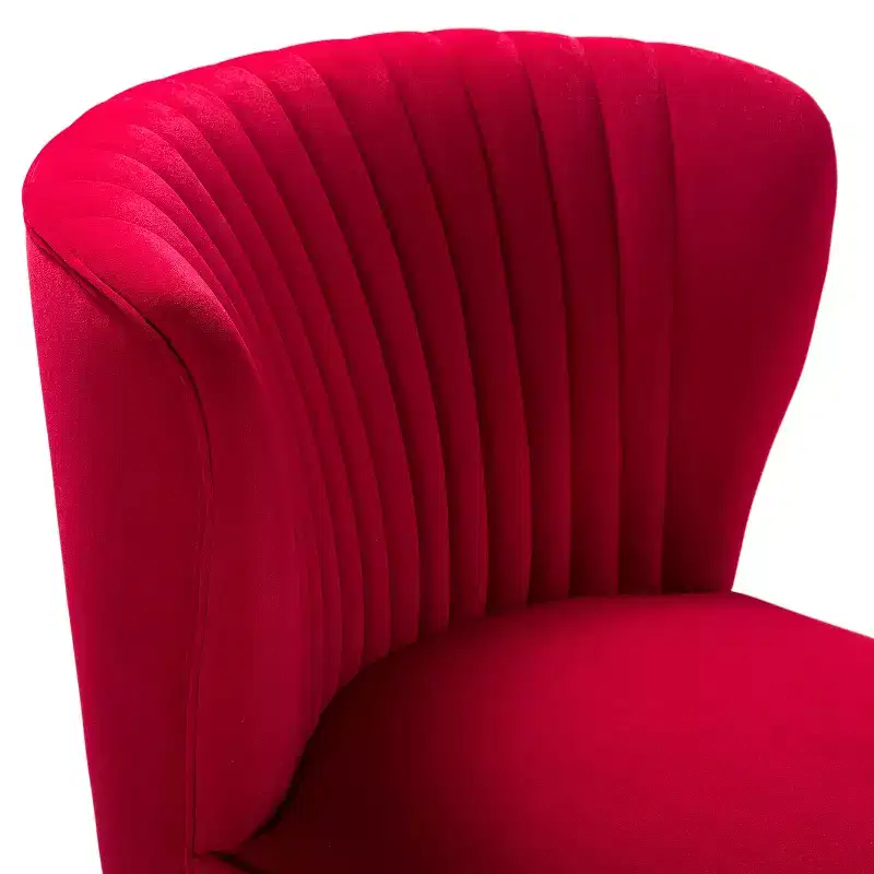 Quentin Velvet Accent Side Chair with Padded Seat Set of 2 | Karat Home