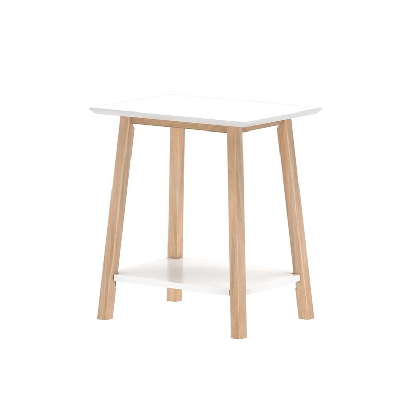 Plank and Beam Mid-Century Modern Accent End Table - 23 L x 16.25 W x 25.5 H