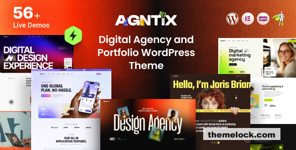 Agntix v1.1.0 - Digital Agency & Creative Portfolio WordPress Theme
