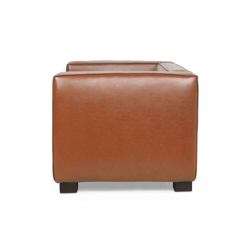 Goyette Faux Leather Club Chair