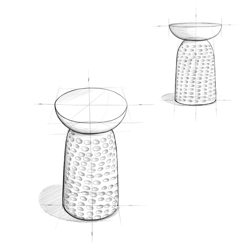 Solid Wood Accent Table - 12.6