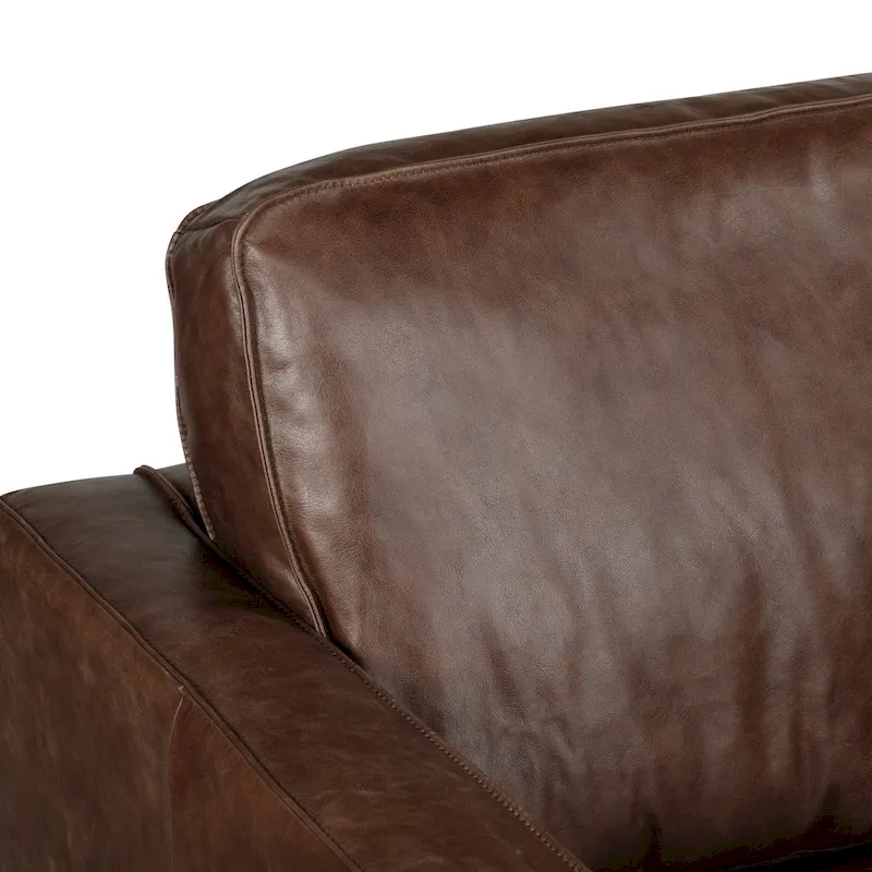 Poly & Bark Mateo Lounge Chair - Full Grain Genuine Italian Leather