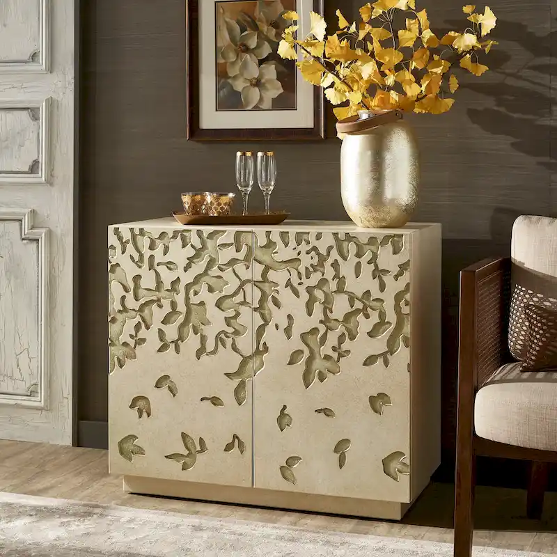 Emiri 35 Wide 2-Door Hand-Painted Accent Cabinet by iNSPIRE Q Bold