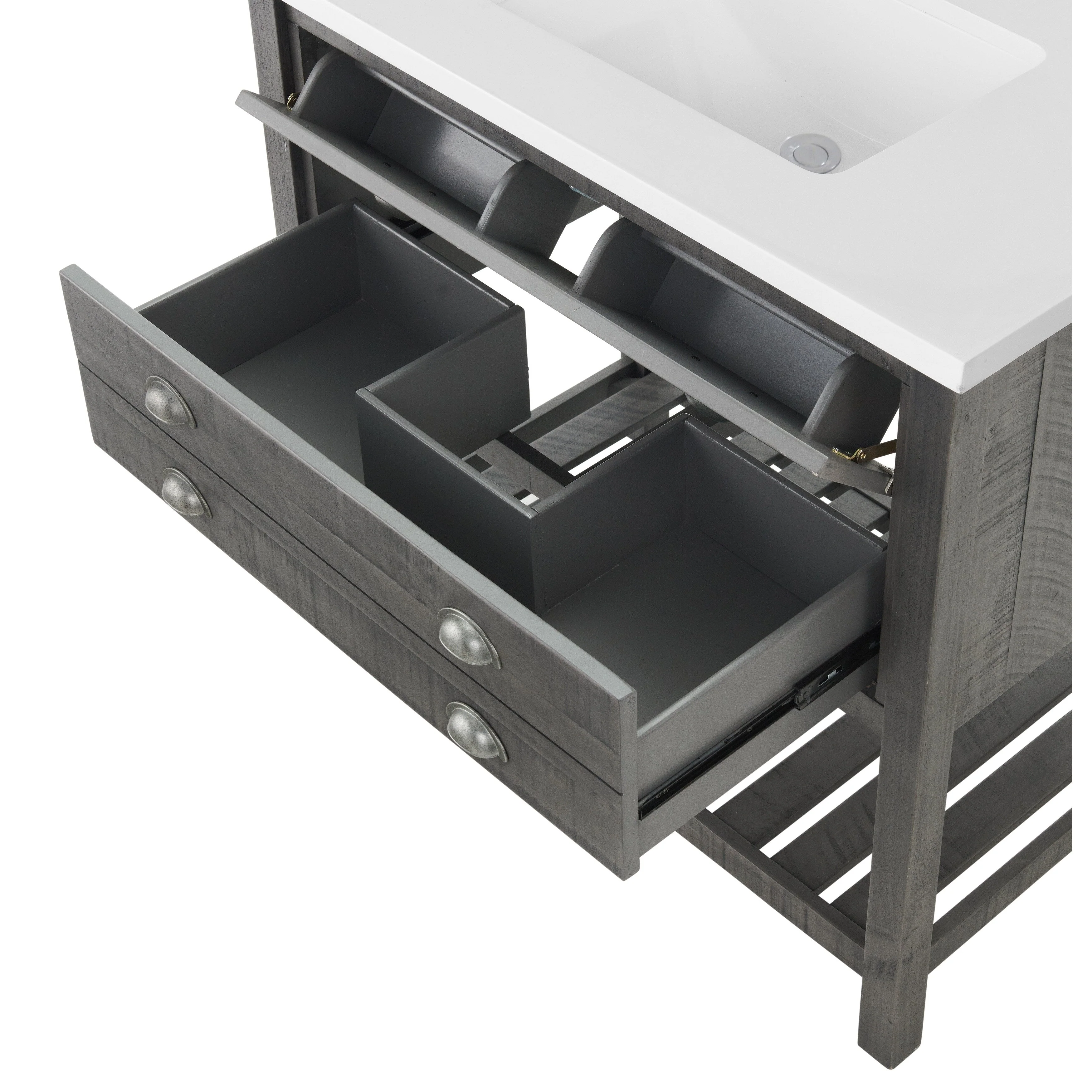 Monterey 37 Farmhouse Single Bathroom Vanity with Top