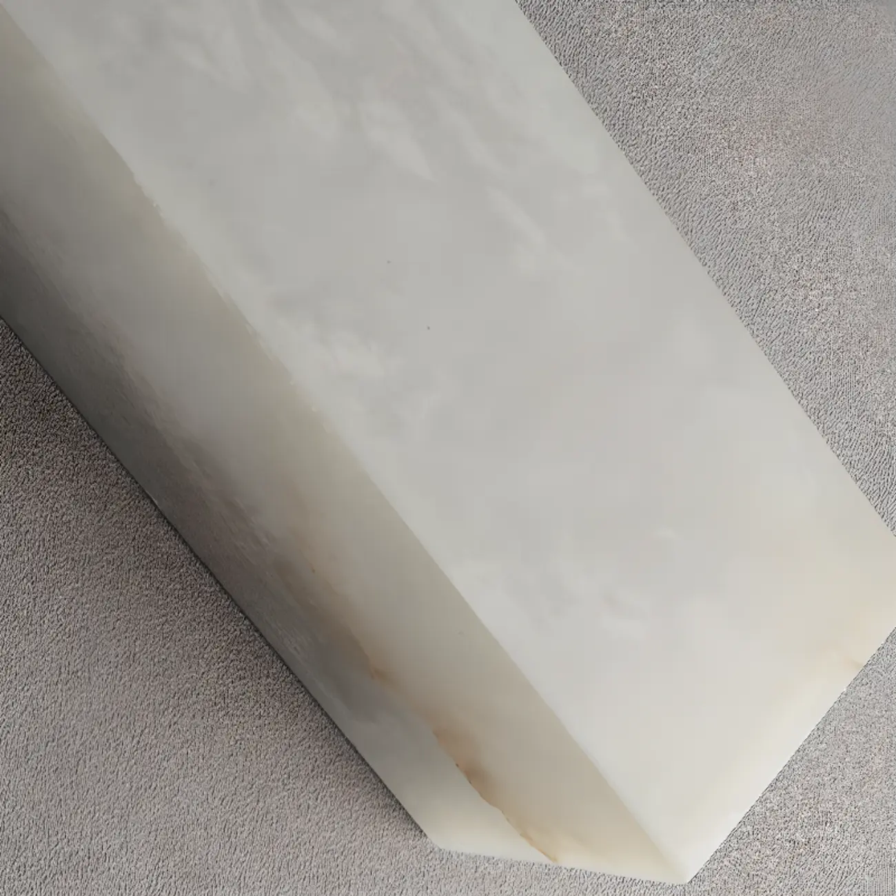 Rectangular Warm Glow Resin Kitchen Island Pendant Light