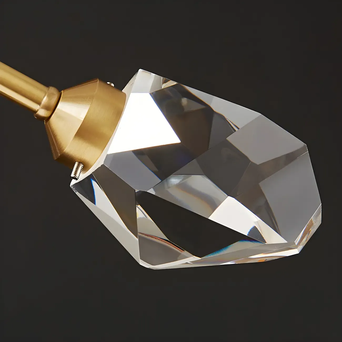 Modern Gold Sputnik Chandelier Crystal Shade