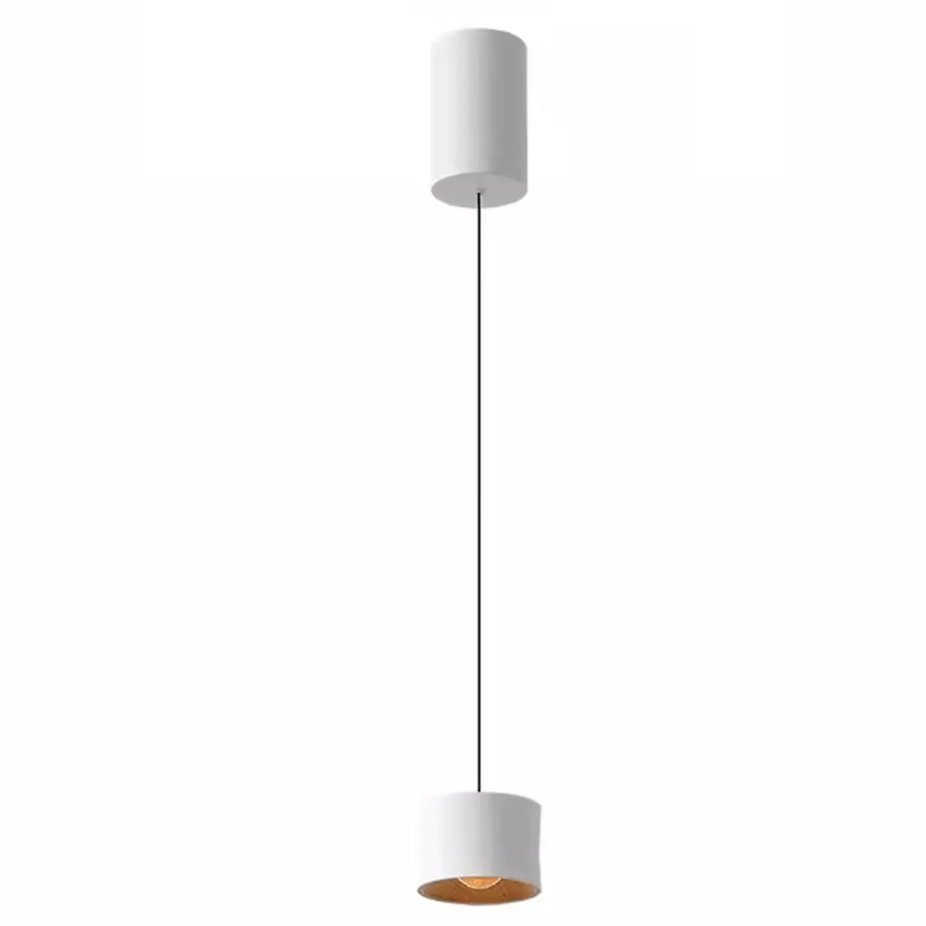 Minimalist Black LED Bedside Pendant Lamp with Long Adjustable Line