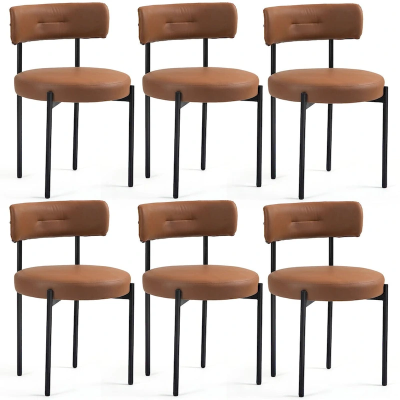 AVAWING Dining Chairs Mid-Century Modern Kitchen Chairs Set of 6