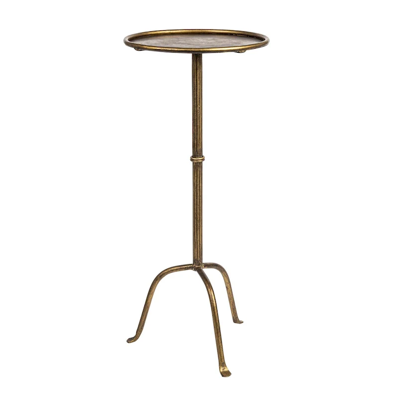 Round Metal Drink Table