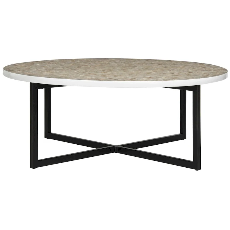 Marharita Cream Coffee Table - 39.8 x 39.8 x 15.4 - 40Wx40Dx15H