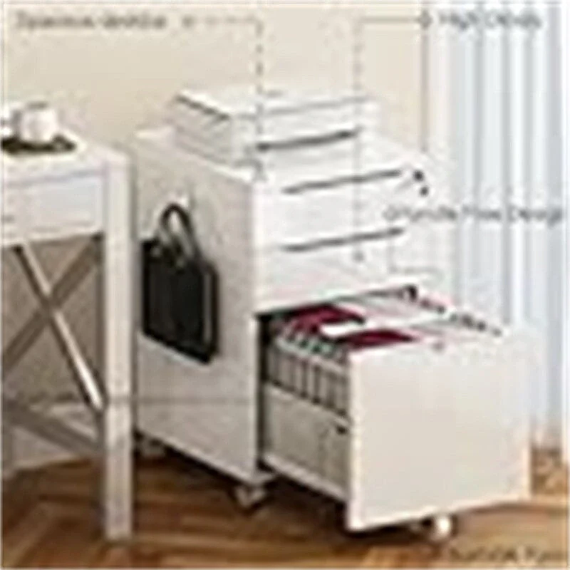 High Glossy File Cabinet - 17.72D x 15.75W x 25.59H