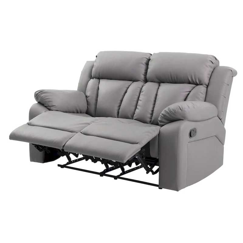 Daria Faux Leather Reclining Loveseat