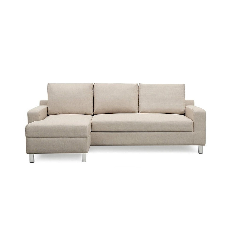 US Pride Furniture Hampton Left-side Facing Linen Sectional Sofa Bed