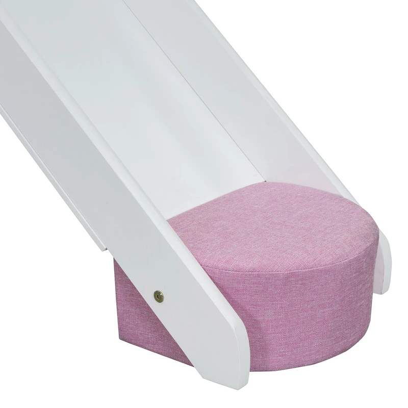 Twin Loft Bed with Play Tent and House Design, 250lb Capacity, Slide & Ladder