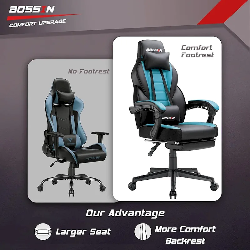 Racing Style Gaming Chair,300 lbs Big and Tall gamer chair High Back Computer Chair