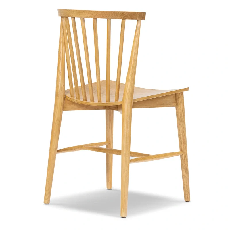 Poly & Bark Ligna Dining Chair - Spindled Bark with Solid Wood Frame
