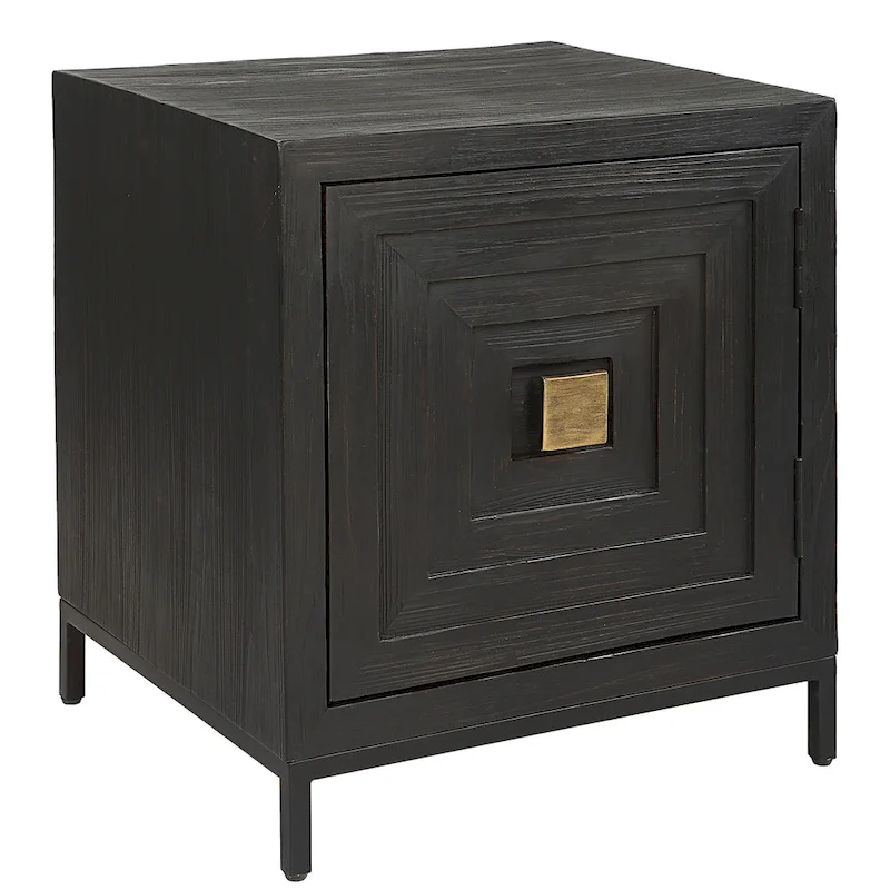 Uttermost Aiken Geometric Cabinet / End Table - 22W x 26H x 20D