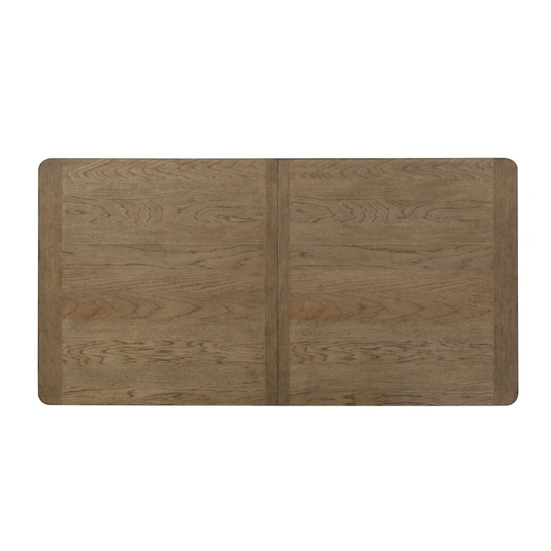 Farmhouse Reimagined Antique White with Chestnut Trestle Table