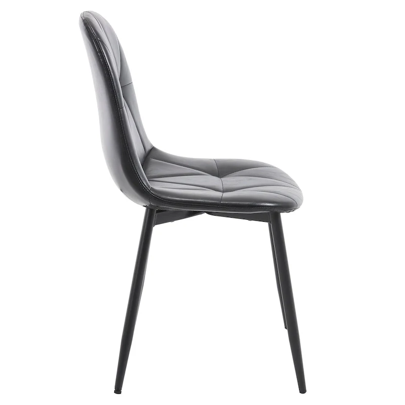 Dining Chairs Set of 4 with Metal Legs and High Back