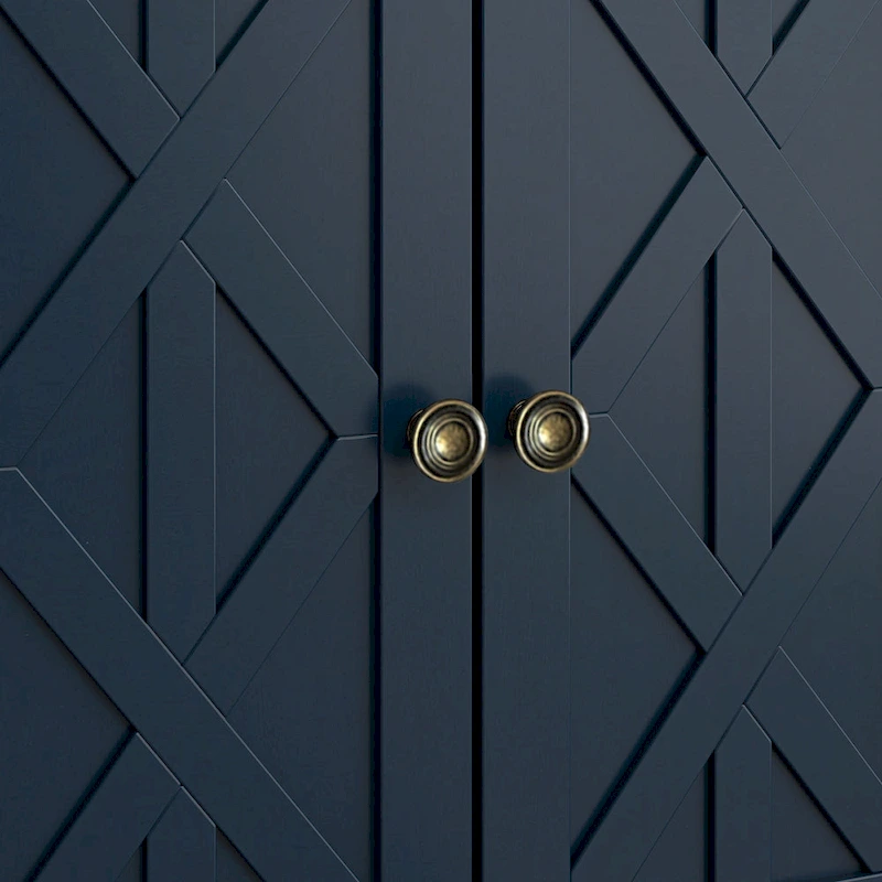 Farmhouse End Table with Charging Station - 25 in Height