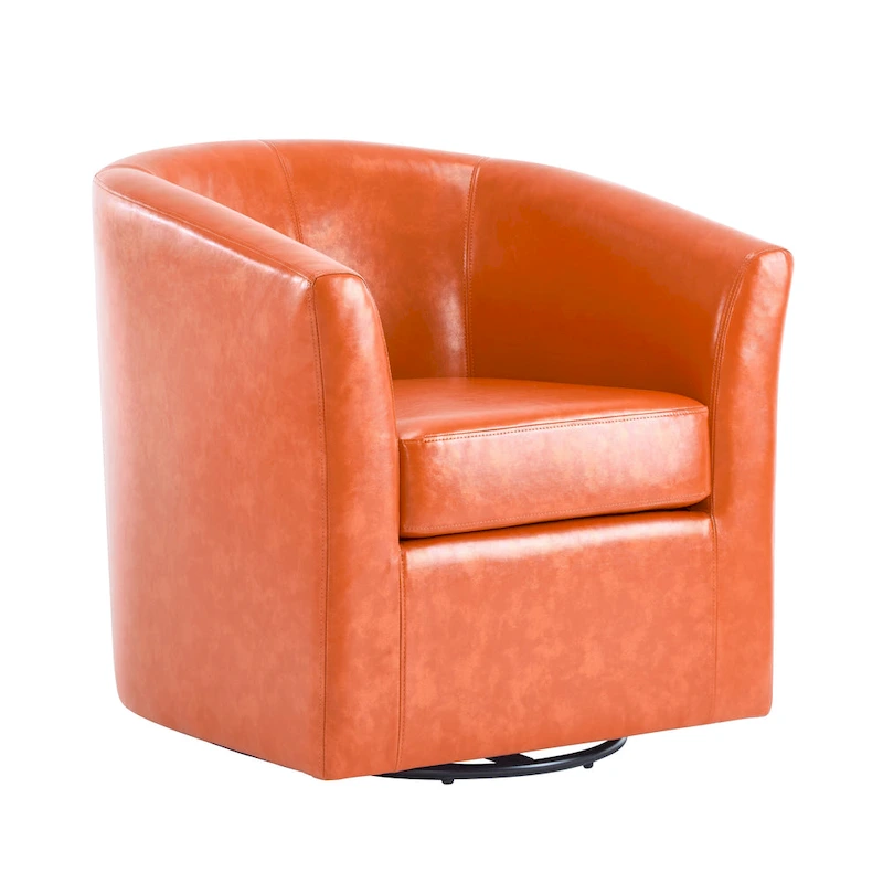 Daymian Swivel Club Chair by Christopher Knight Home - 29.00 D x 30.20 W x 30.50 H