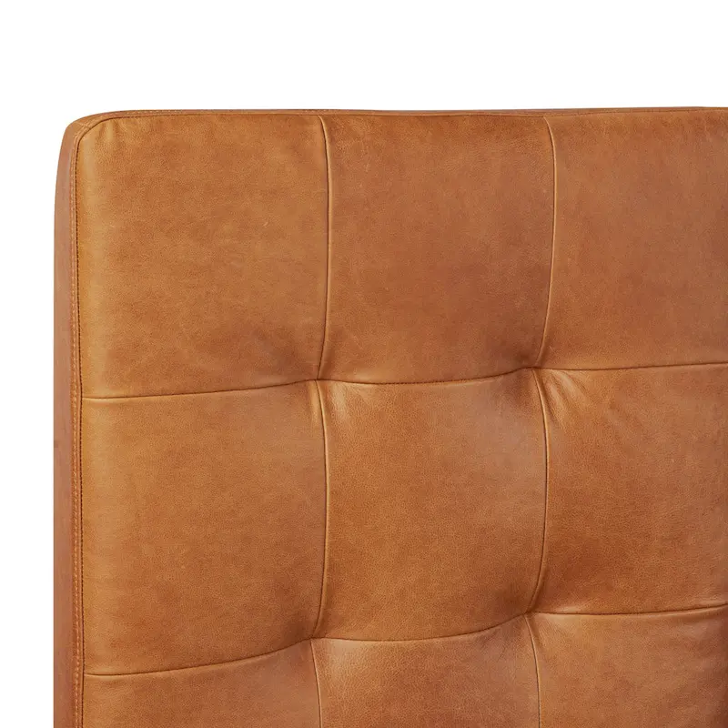 Poly and Bark Napa Leather Headboard - Full Grain Genuine Italian Leather