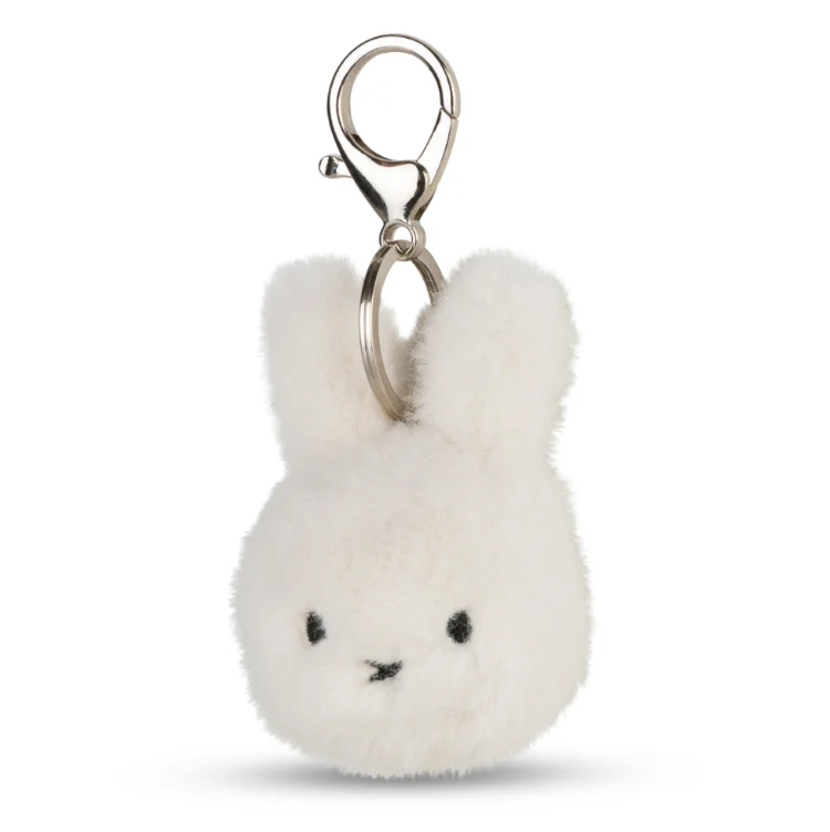Miffy & Friends Miffy ECO Fuzzy Offwhite Keychain 8 cm