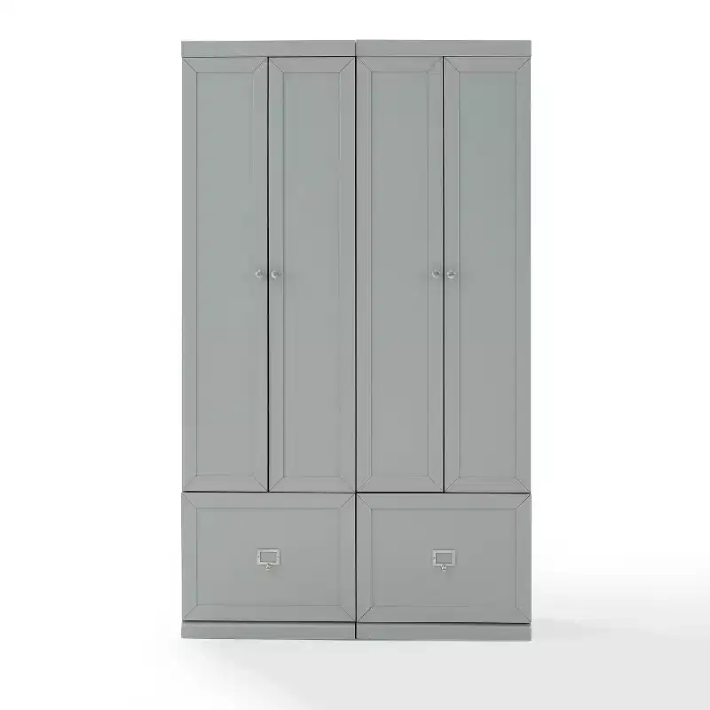 2pc Harper Entryway Set with 2 Pantry Closets Gray - Crosley