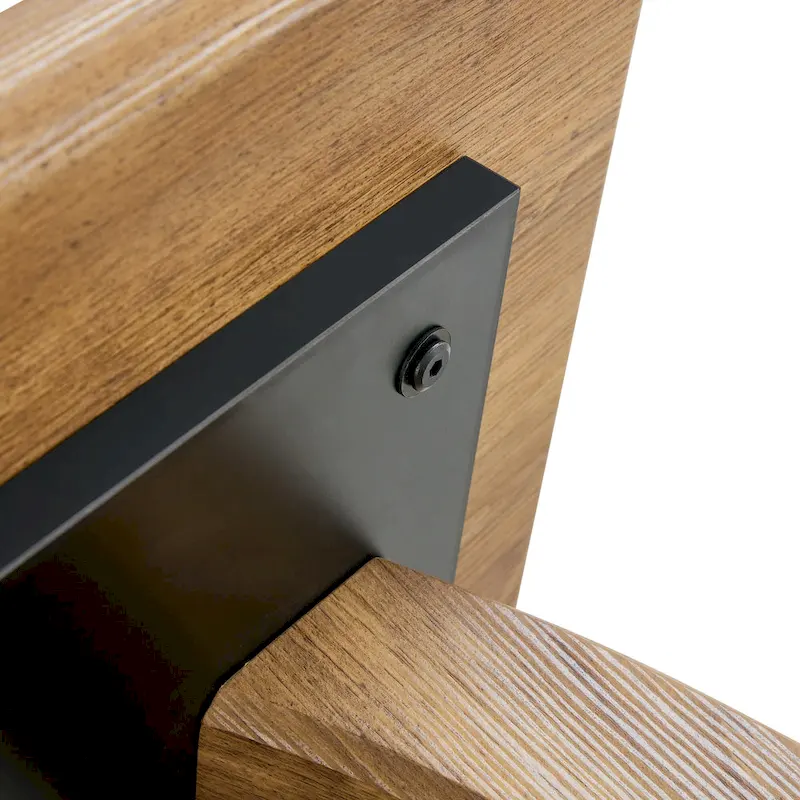 23.6 Square Coffee Table with Gold-Tone Leg Strips