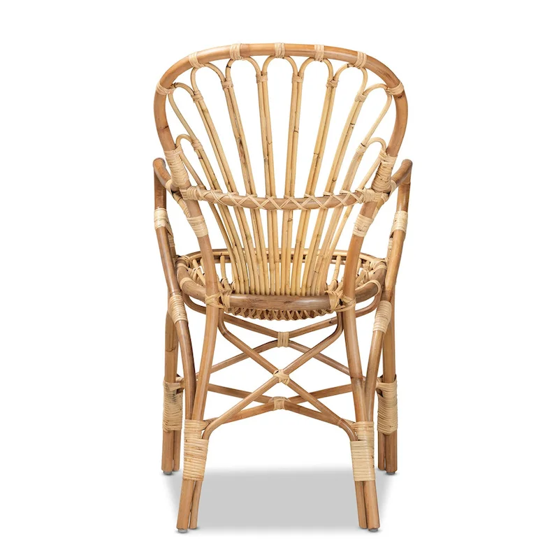 Sheraton Modern Natural Finished Rattan Dining Chair