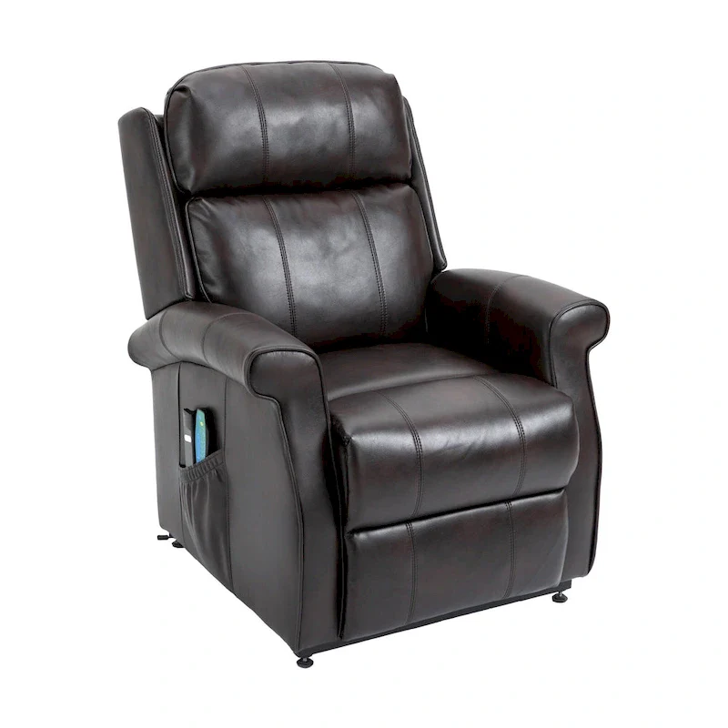 GZMR Faux Leather Elderly Power Lift Recliner Chair
