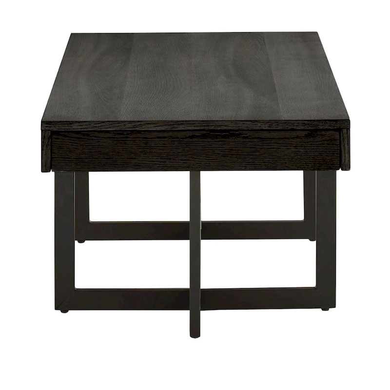 Eldersley Wood Finish Coffee Table with Two Drawers by iNSPIRE Q Modern