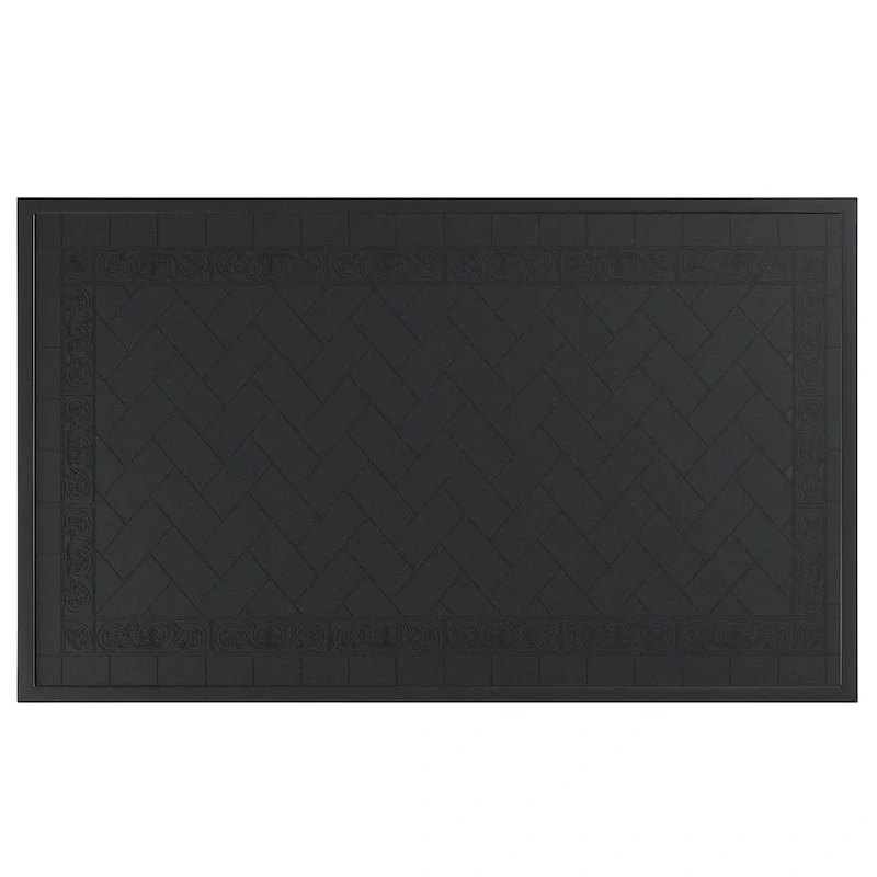 L59.05 W35.43-Inch Cast Aluminum Patio Dining Table