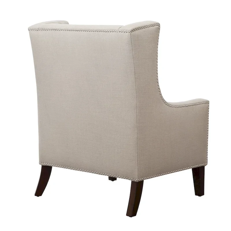 Linen Wingback Chair