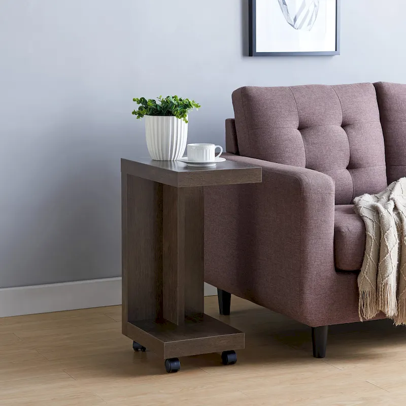 Otis Modern Mobile 18-inch 1-Shelf Side Table by Furniture of America