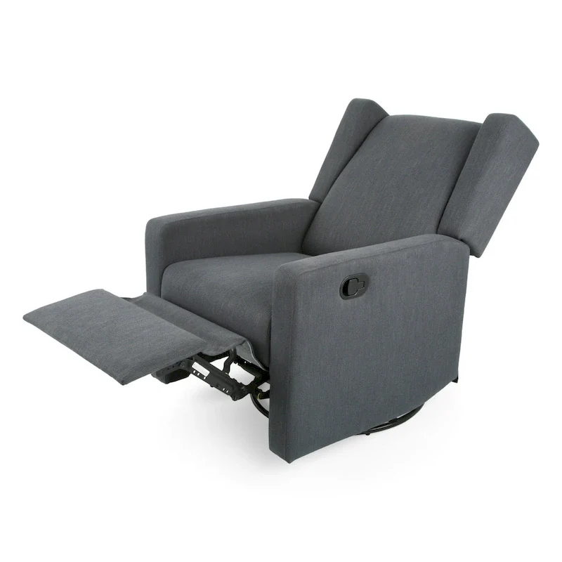 Swivel Glider Recliner, Adjustable Chair with Plush Upholstery