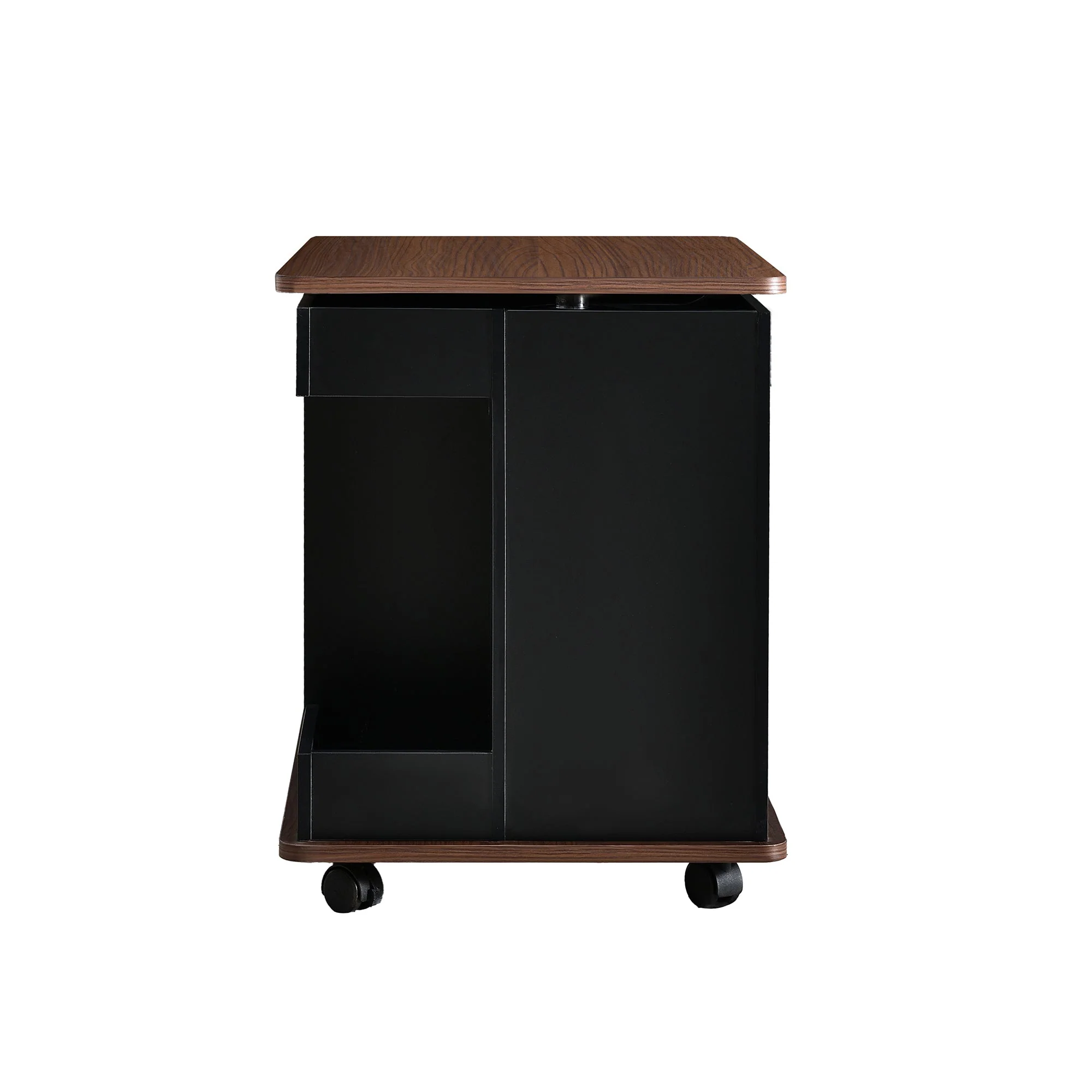Walker Edison | Modern Multifunctional Adjustable Side Table with Lift-Top