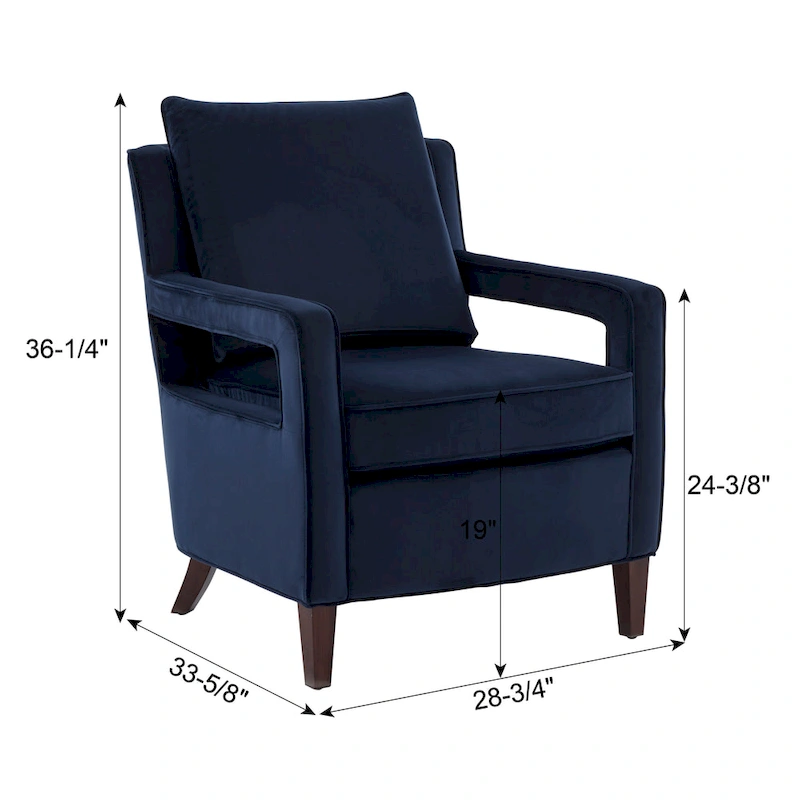 Quinn Velvet Accent Arm Chair by Greyson Living