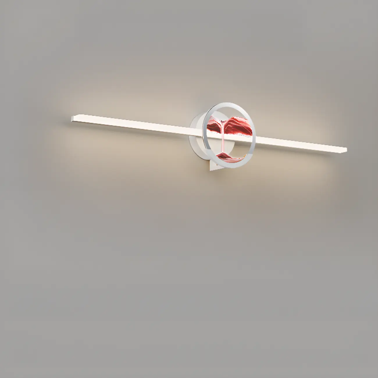 Dimmable Glass Bathroom Vanity Light with Integrated LED